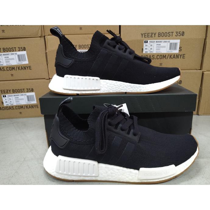 Pengiriman Cepat StealDeal Sepatu Adidas NMD R1 Gum pack Black Original NEW MURAH PROMO