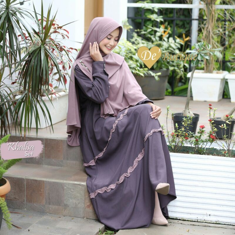 Kalisa set syar'i/gamis set syar'i kalisa/Ori de boutique