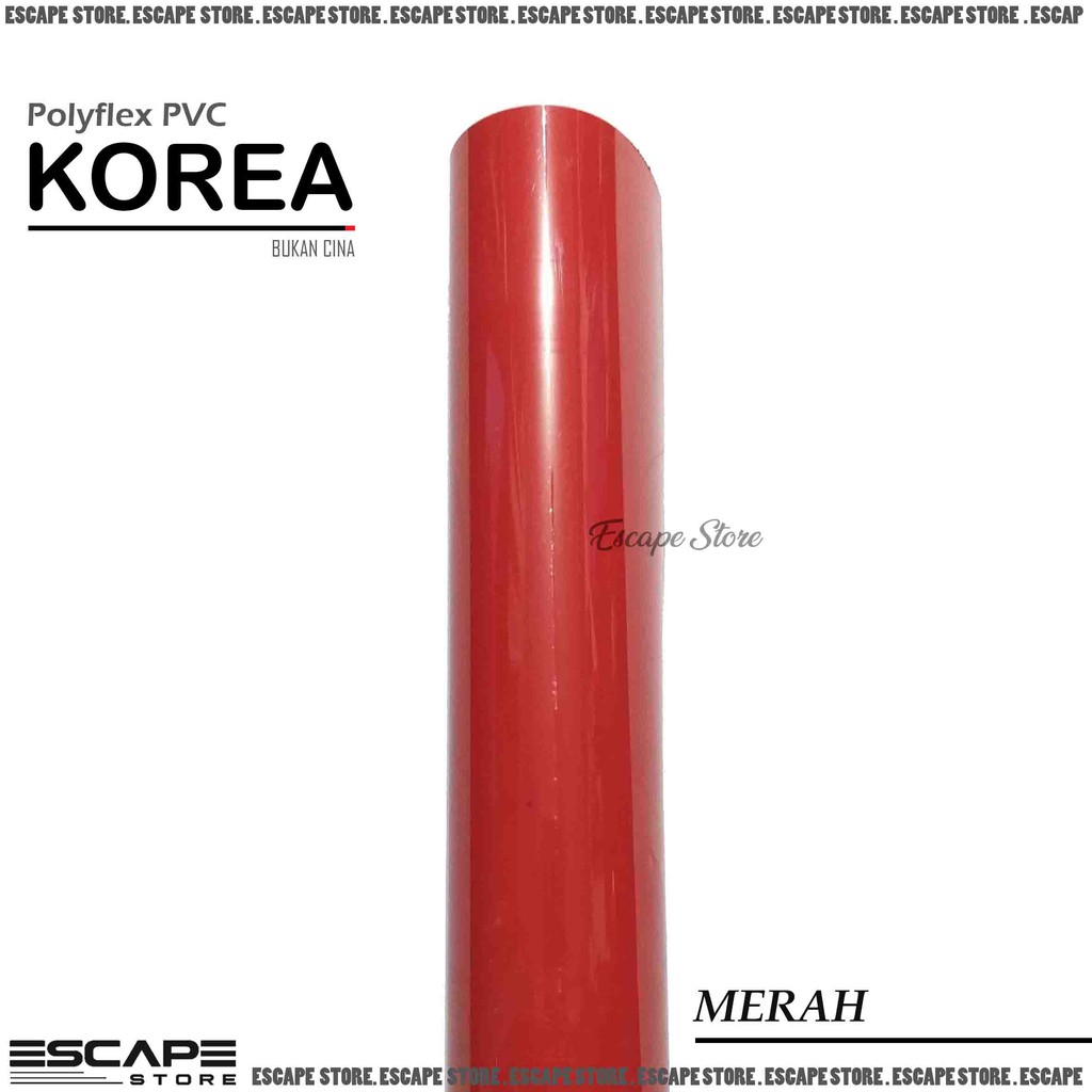 Polyflex PVC Korea . Poliflex PVC Korea Meteran Murah - Merah