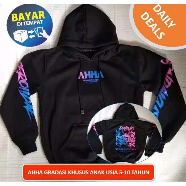 (BIG SALE) Jaket Anak / Sweater AHHA Kids / Hoodie AHHA Barong Bali Usia 6-12 Tahun