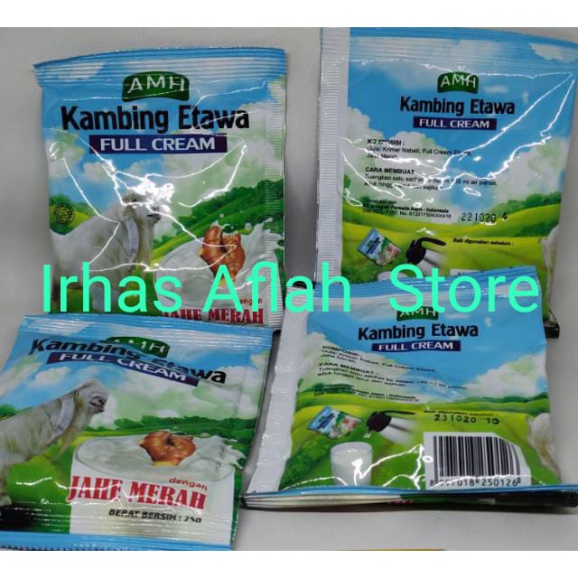 

SUSU KAMBING ETAWA AMH PLUS JAHE MERAH SACHET/ RENCENG