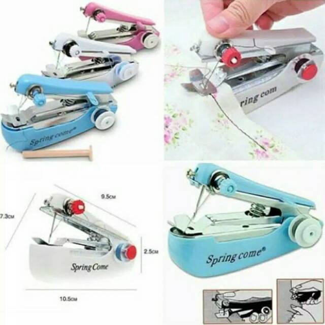 Mesin Jahit Tangan Mini portable / Spring Come Jahit model staples