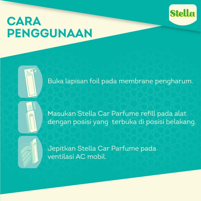 Stella Car Perfume Set Parfum Pewangi AC Mobil Vent Air Freshener