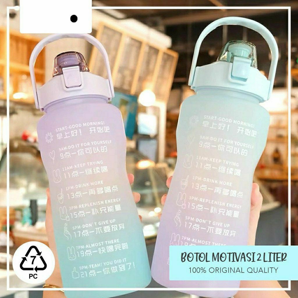 BOTOL GRADASI 2 LITER + STICKER 3D / BOTOL MINUM 2 LITER / BOTOL GRADASI 2 LITER / BOTOL MINUM ANAK