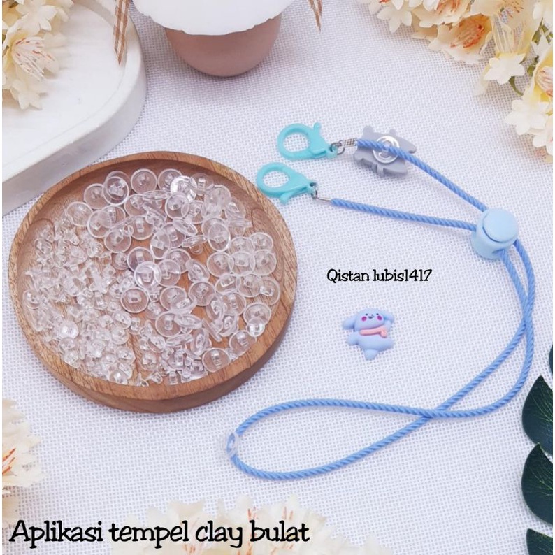 Aplikasi Clay tempel bulat 50 100