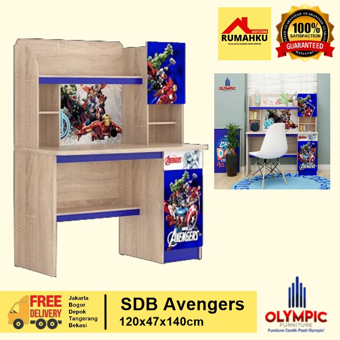 MEJA BELAJAR ANAK - MEJA BELAJAR RUMAHAN - MEJA BELAJAR MOTIF ANAK - SDB SERIES - OLYMPIC