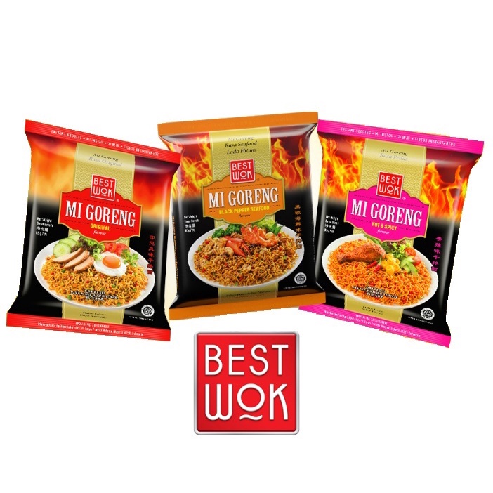 

Best Wok Mie Goreng Fried Noodle Original / Hot Spicy / Black Paper