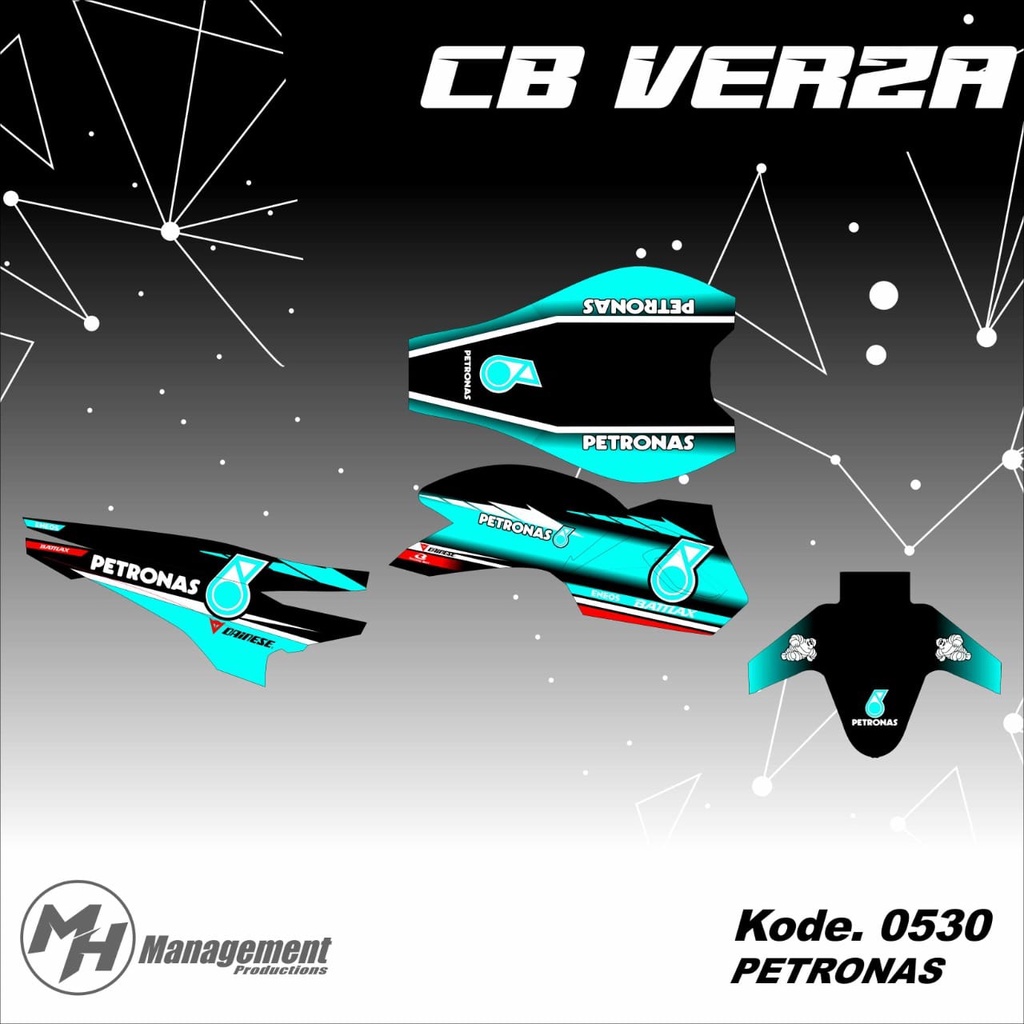Decal sticker stiker byson/ Verza desain custom variasi