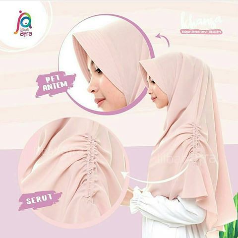 JILBAB AFRA KHANSA CREAMY