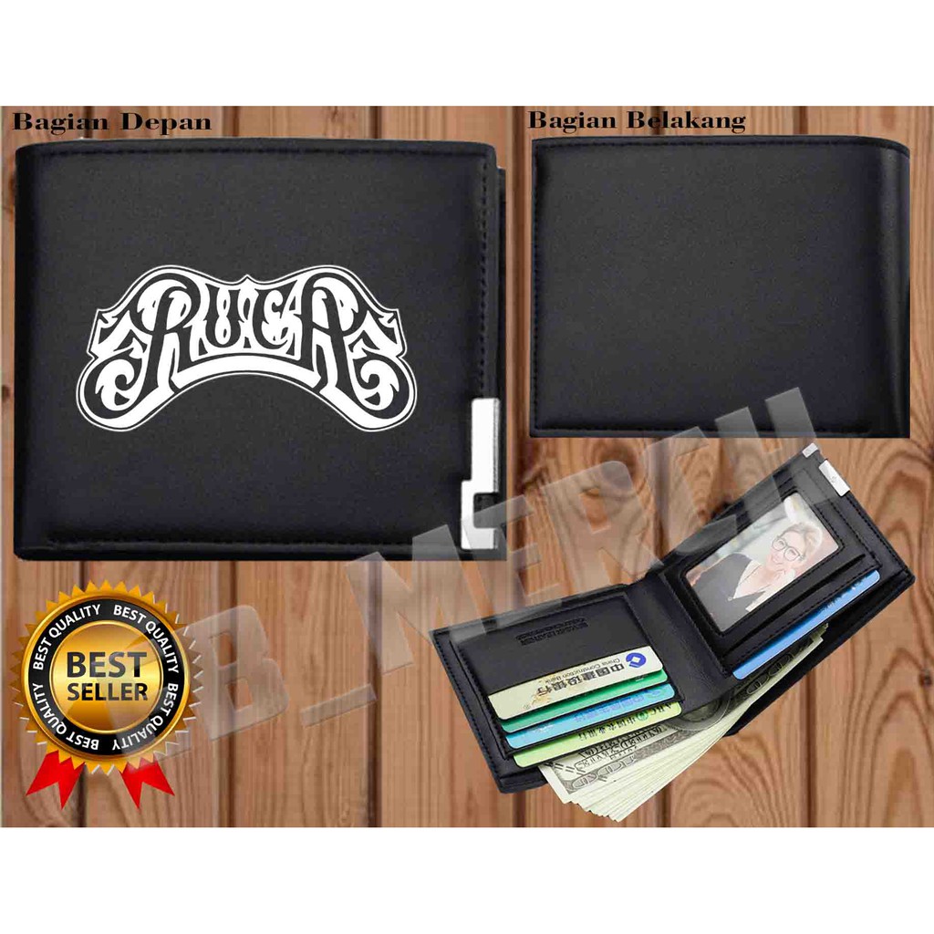 Dompet Pria Lipat   RVCA  Dompet Kulit Men Fashion Letter Wallet KEREN     EB_MERCH