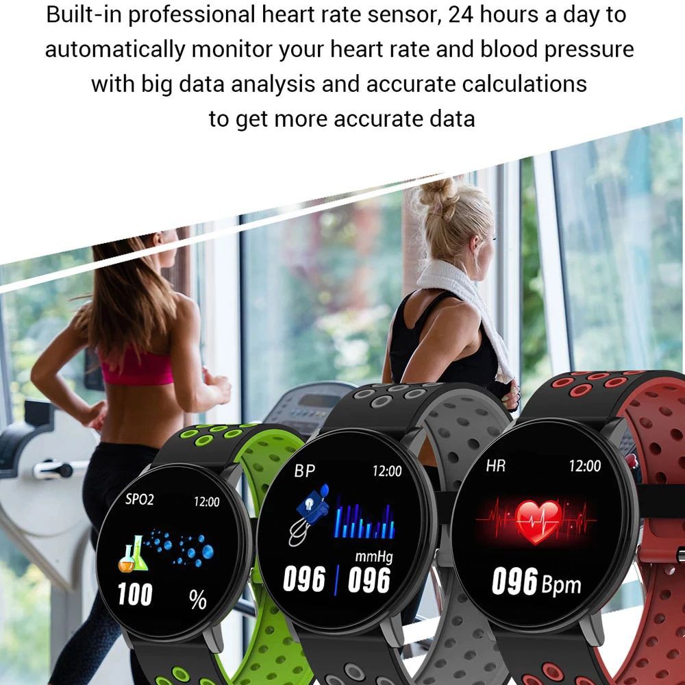 SKMEI 119Plus Jam Tangan Pria Wanita Digital Smartwatch Tali Silicone Sport Heartrate WATCHKITE WKOS