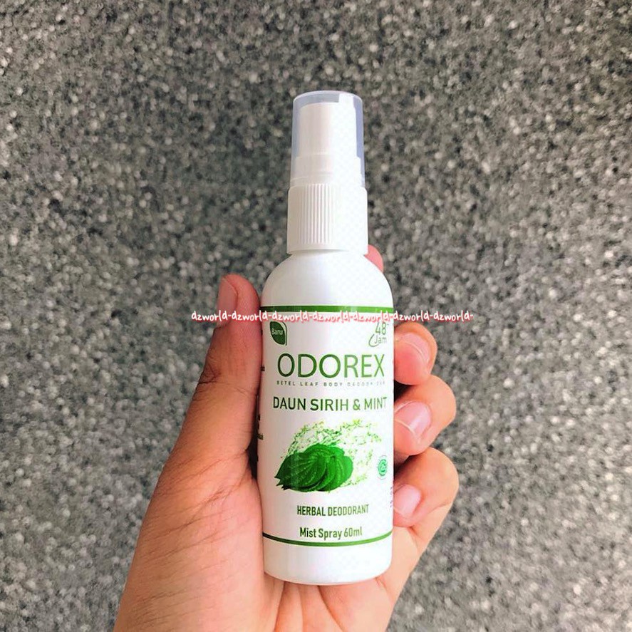 Odorex Herbal Daun Sirih &amp; Mint Deodoran Spray 60mL Mampu Bertahan Hingga 48 Jam