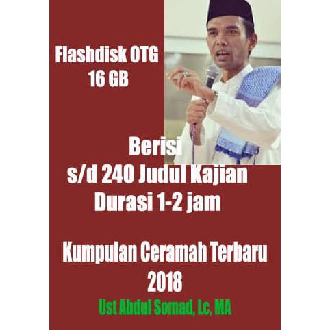 Super Flashdisk Kumpulan Ceramah Ustad Abdul Somad Terbaru Durasi Panjang Sale Shopee Indonesia