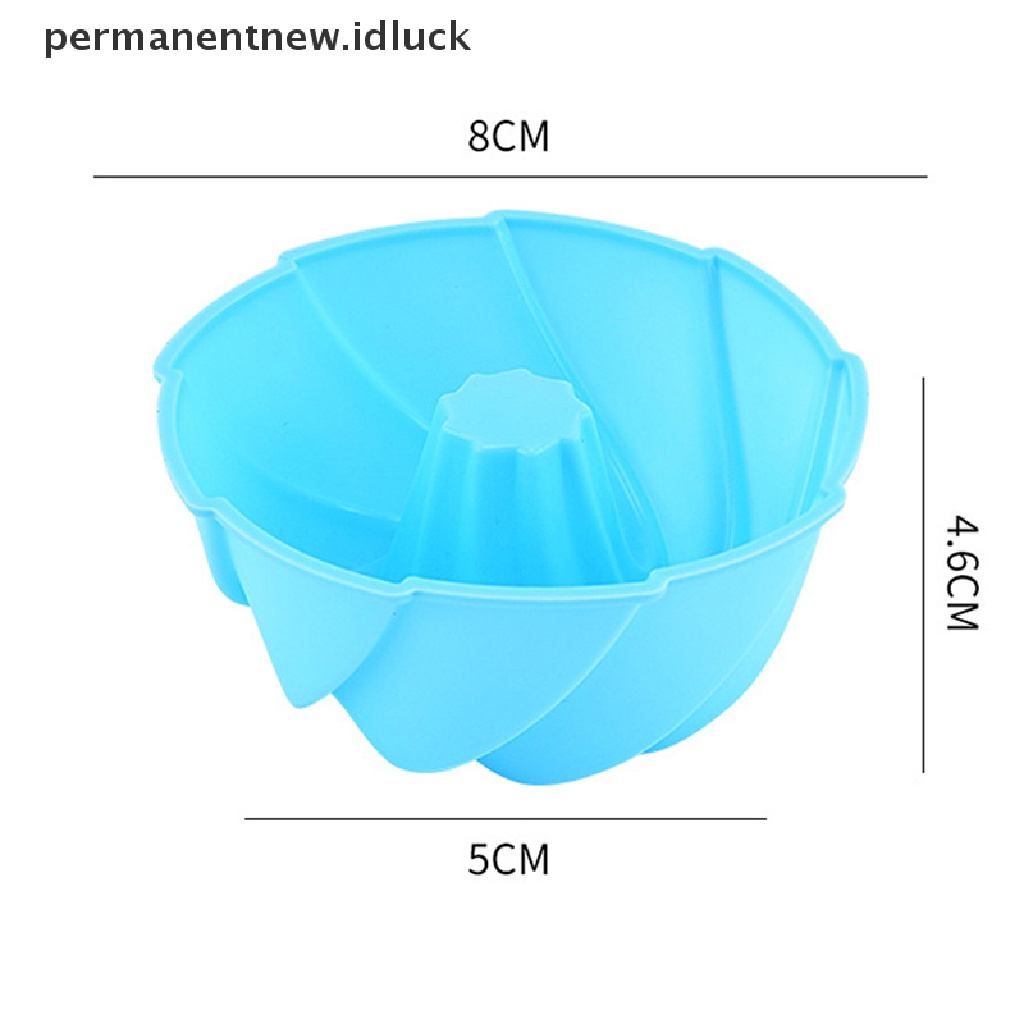 5 Pcs Cetakan Kue Bentuk Spiral Bahan Silikon
