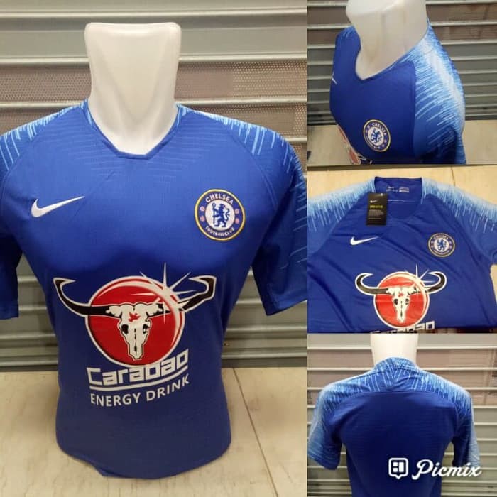 TURUN HARGA JERSEY BOLA CHELSEA TRAINING PREMATCH BLUE 2018/2019 GRADE ORI