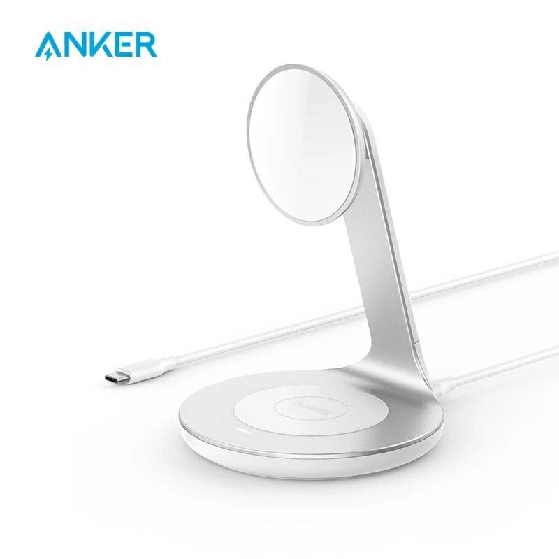 Anker PowerWave Wireless Charger 2in1 iPhone 12 Original Resmi A2561