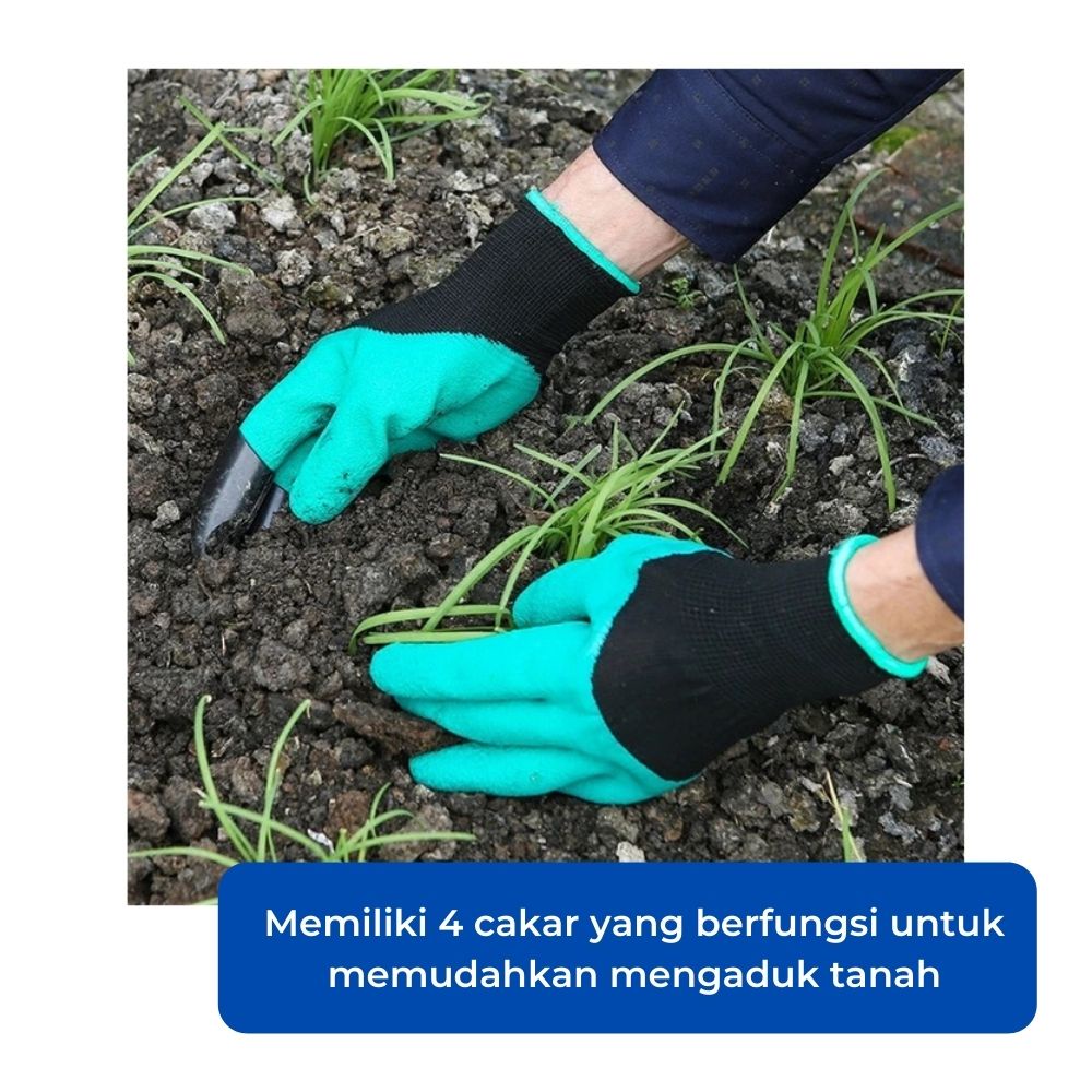 JAVASHOP Sarung Tangan Kebun Cakar Tanaman Peralatan Berkebun