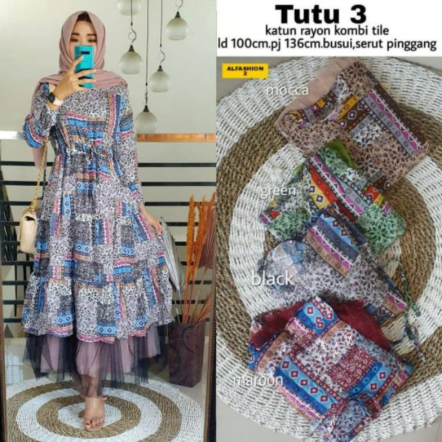 Tutu Maxy #3 Monalisa Tile (Alfashion)