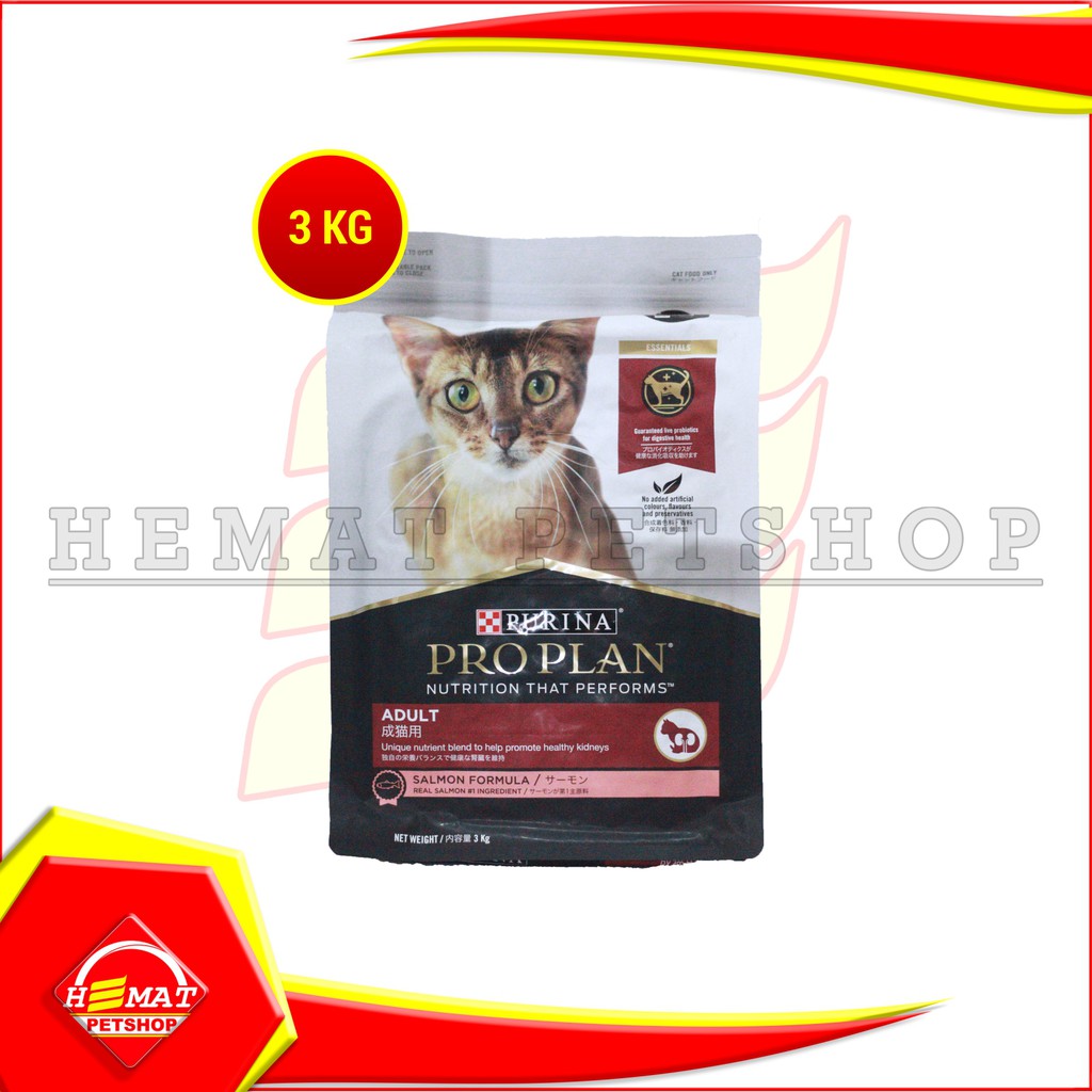 ProPlan Makanan Kucing Dewasa Adult Pro Plan Cat Food Salmon 3 KG