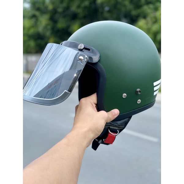 Helm Bogo Dewasa Retro Full Leher Sni