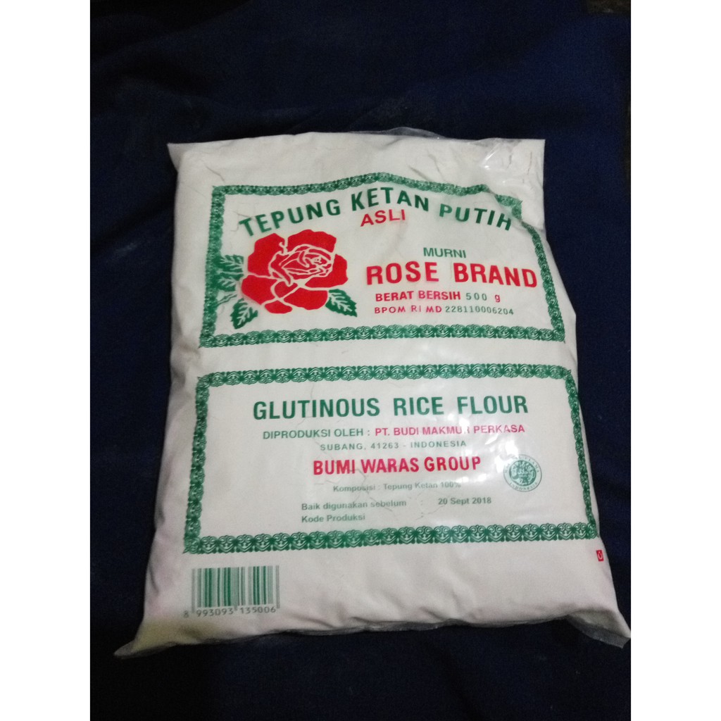 

ROSE BRAND TEPUNG KETAN PUTIH 500 GR