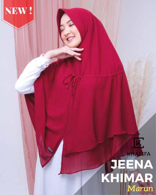 KHIMAR SYARI INSTAN JEENA HIJAB INSTAN ||  KHALIFA