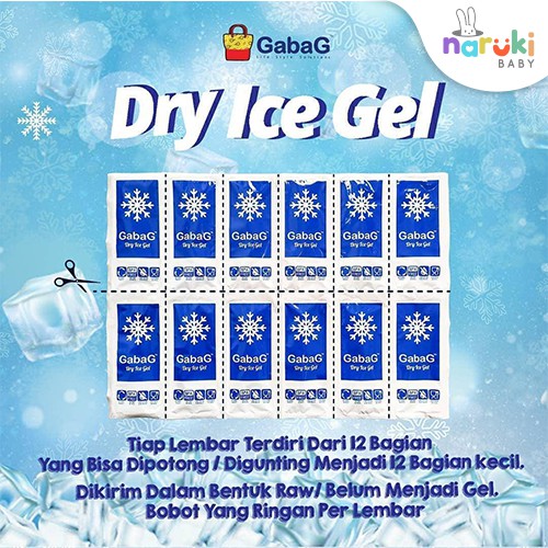 Gabag Dry Ice Gel Thermafreeze Ice Gel per Lembar isi 12