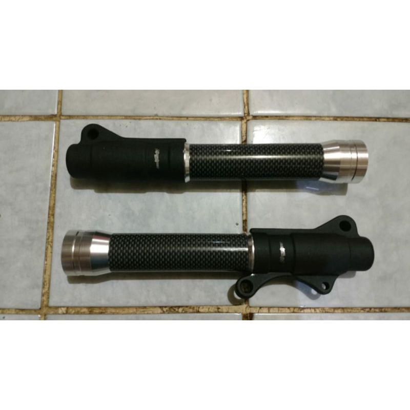 Bottom Shock-Tabung Shock Depan Variasi Karbon-Carbon Chrome buat Mio-Mio 125-Soul-Fino-Xeon-X Ride-