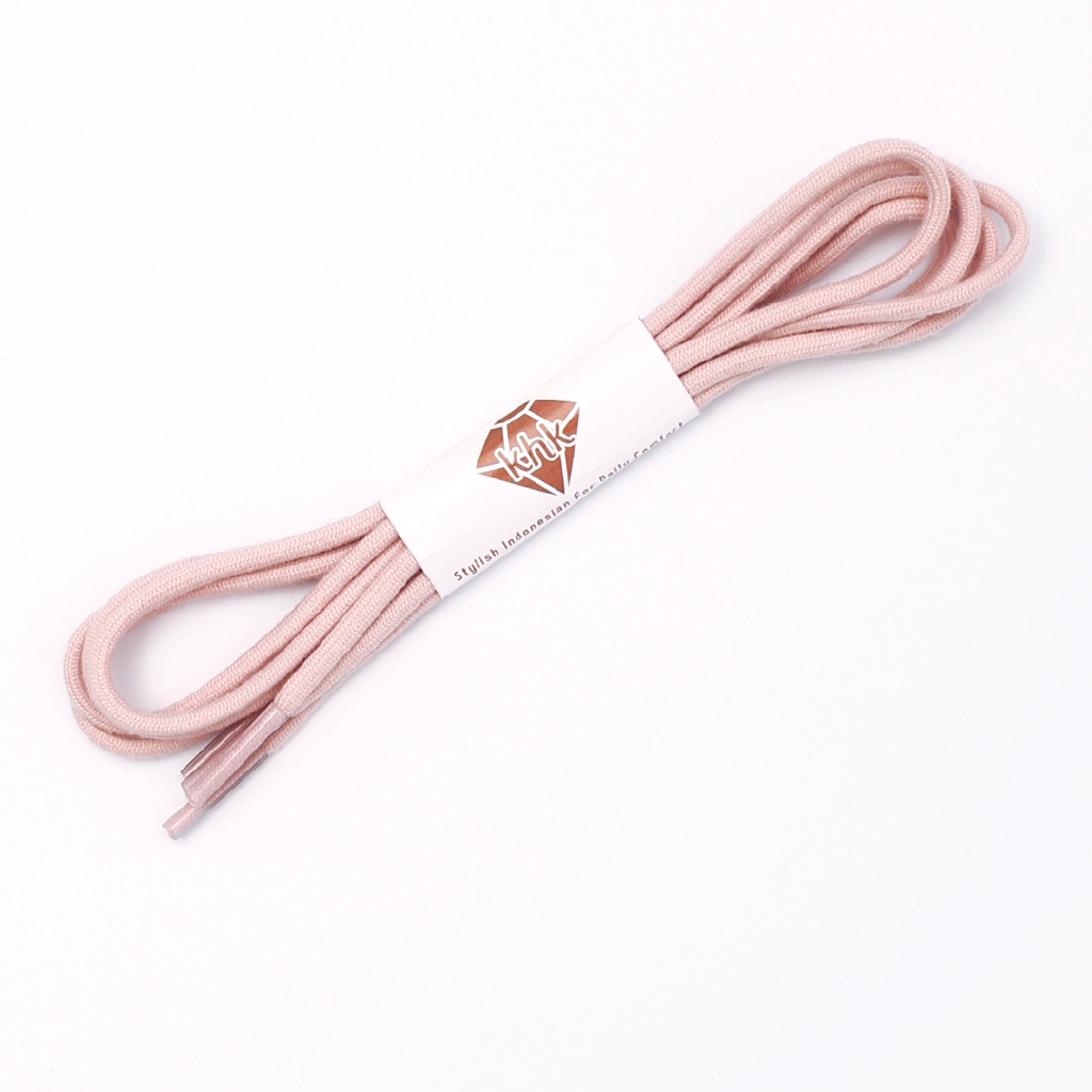 Khakikakiku Rounded Shoelaces Pink