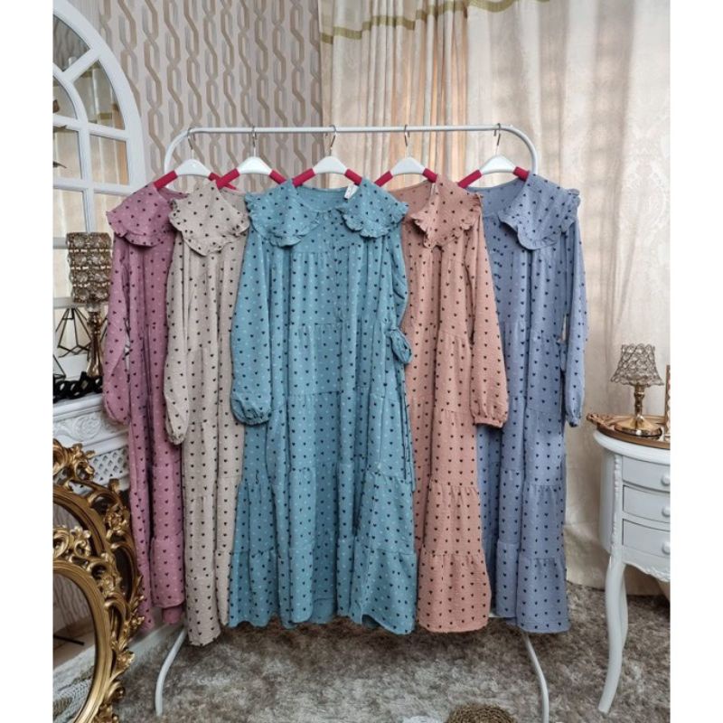 Midi Rubi Love 2 warna / Midi Two Tone Love by Meijiwang