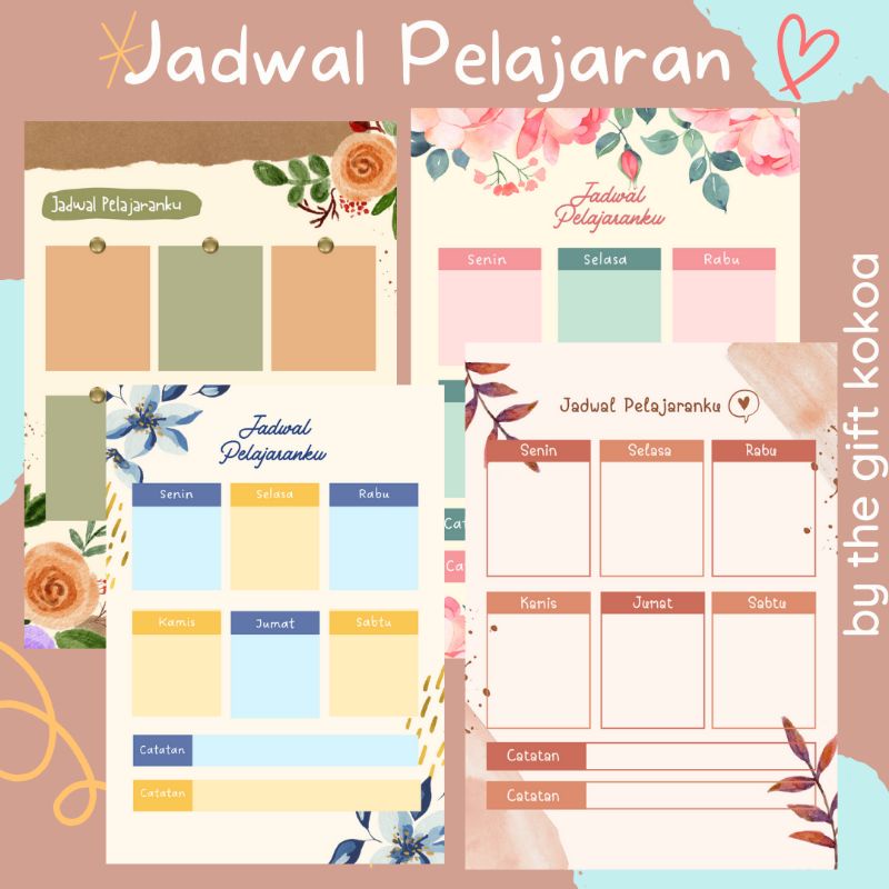 

(PART 2) Cetak Jadwal Pelajaran Sekolah Anak / School Timetable