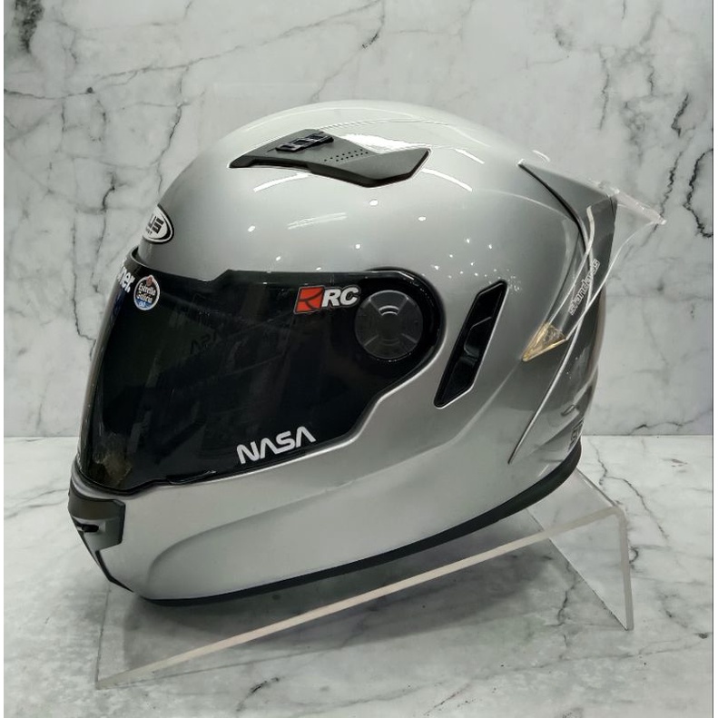 HELM ZEUS 813 SOLID SILVER - FAKET GANTENG LEOPARD - SPOILER 2D-6
