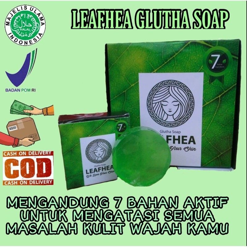 Leafhea sabun kecantikan BPOM,aman bebas mercury Penghilang jerawat