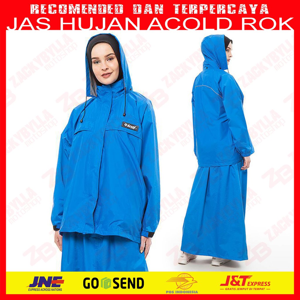 Jas Hujan Wanita Acold Setelan Jaket - ROK