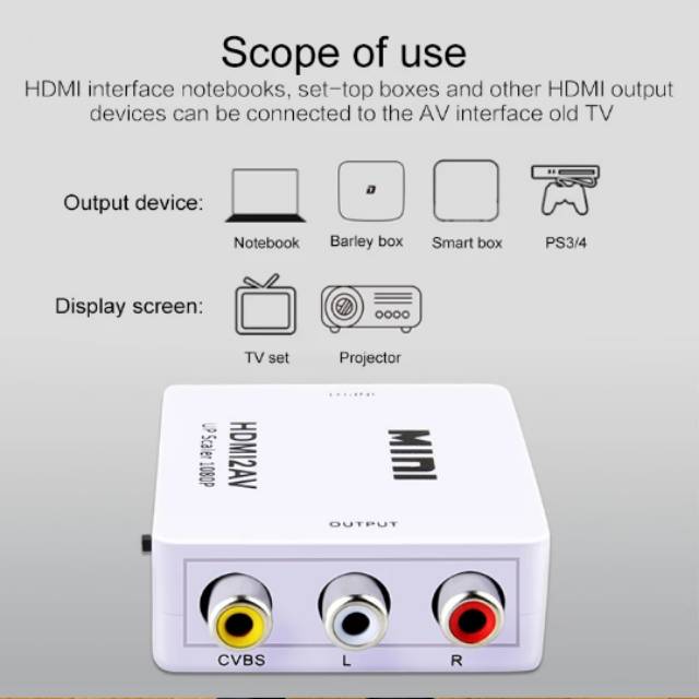 Konverter HDMI to AV Mini