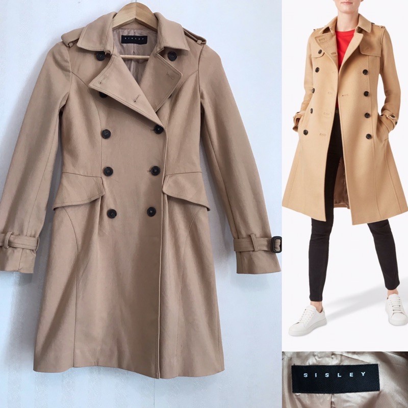brown trench coat