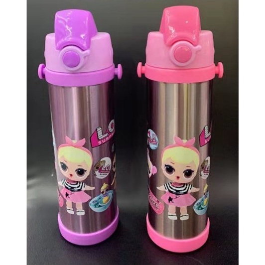 KJ  BOTOL MINUM BOTOL TERMOS WATER BOTTLE THERMOS SEDOTAN UNICORN/LOL 500ml G-500