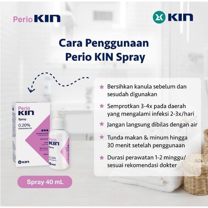 (ED 2024) Perio Kin Spray Periokin Spray 40ml