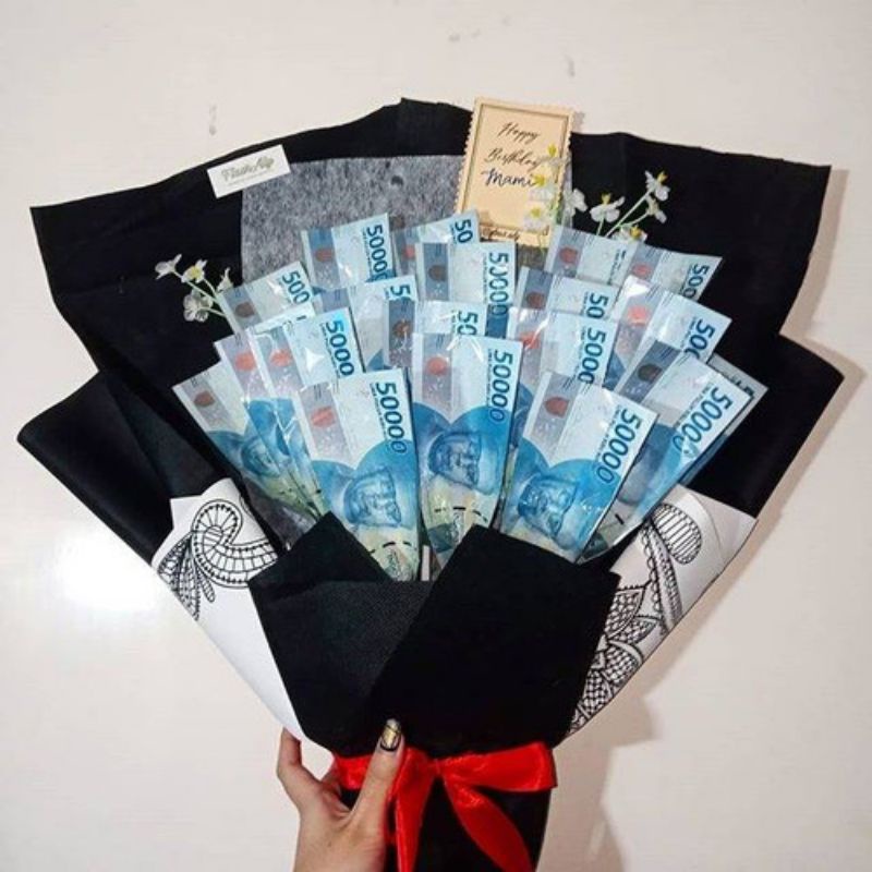 bucket uang asli/souvenir pernikahan/mahar pernikahan(chat sebelum order)