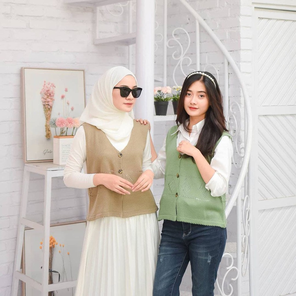 Nara Grosir - Salsa Vest | Fashion Terkini | Sweater Termurah