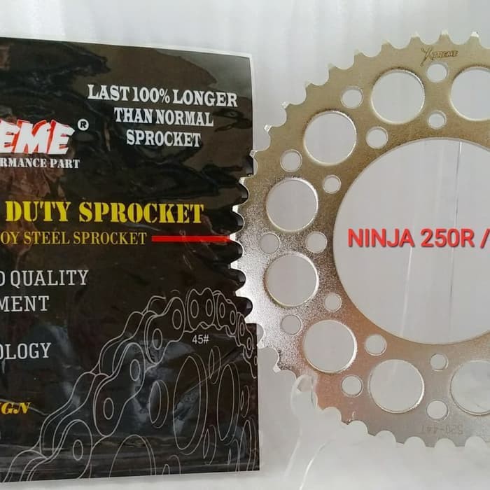 GEAR BELAKANG NINJA 250R (428H) 46T 47T NOT SSS TK