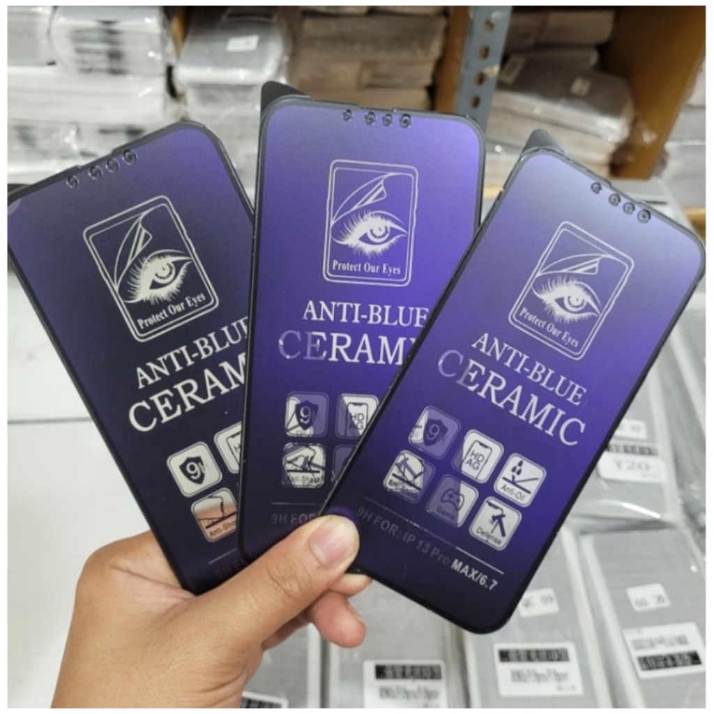 BIG CMB Anti Gores Ceramic Matte Blue Light Anti Radiasi Anti Minyak Xiaomi Redmi Note 11 PRO 11S 10 10S 10 PRO 9 PRO 8 PRO 7 PRO 6 PRO 5 PRO 4 4X 4G 5G