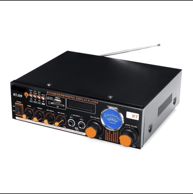 (COD) POWER AMPLIFIER FLECO BT-299 - Amplifier Fleco BT 299 Ac dan DC - Ampli Bluetooth BT-299