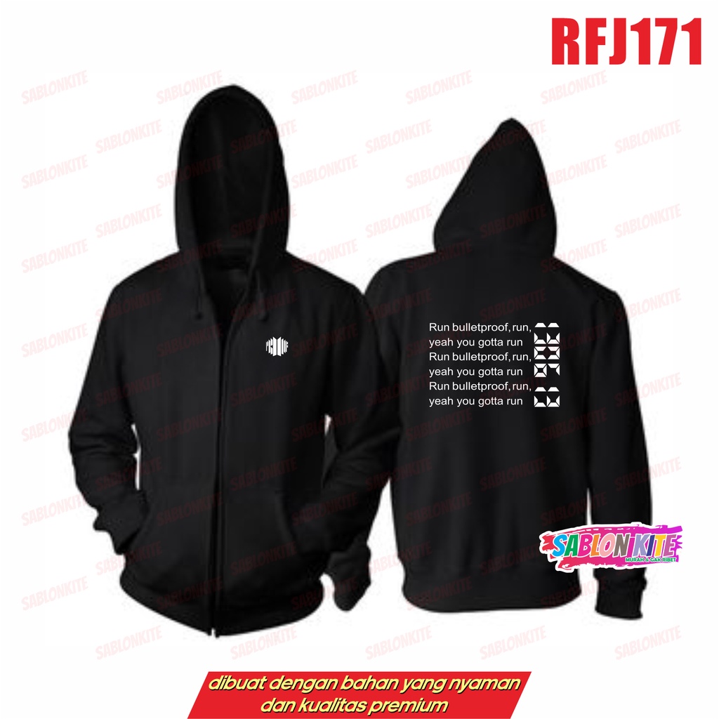 MURAH!!! HOODIE RUN BULLETPROOF RFJ171