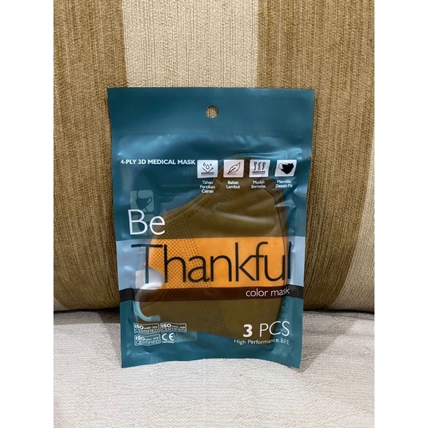 Masker Thankfull Duckbill 4ply 3D Mask Sachet isi 3pcs