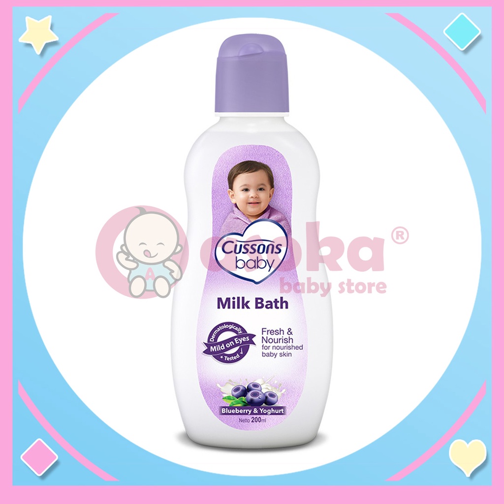 Cussons Baby Milk Bath Fresh &amp; Nourish Sabun Mandi Bayi 200ml ASOKA