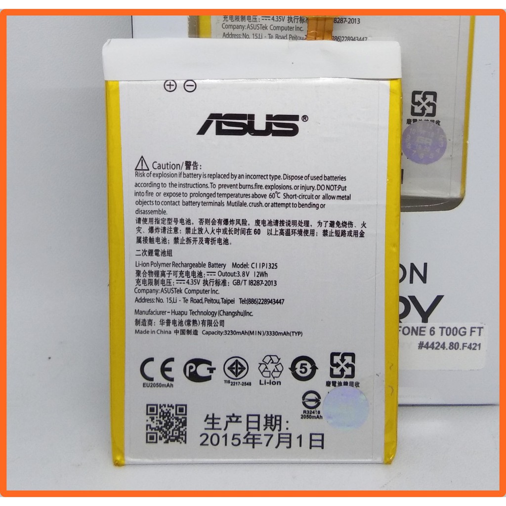Baterai Batre Battrey Asus Zenfone 6 T00G
