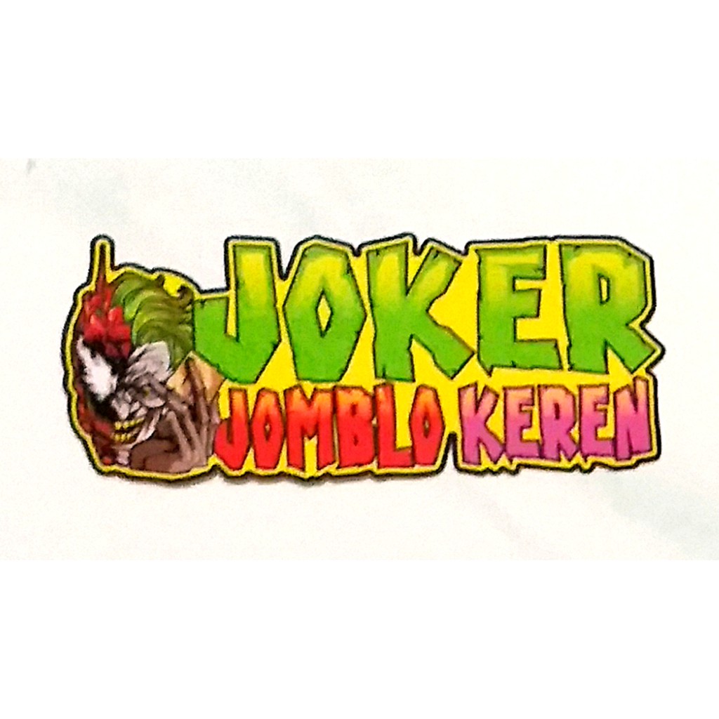 Sticker Printing Kata Lucu Joker Jomblo Keren Shopee Indonesia