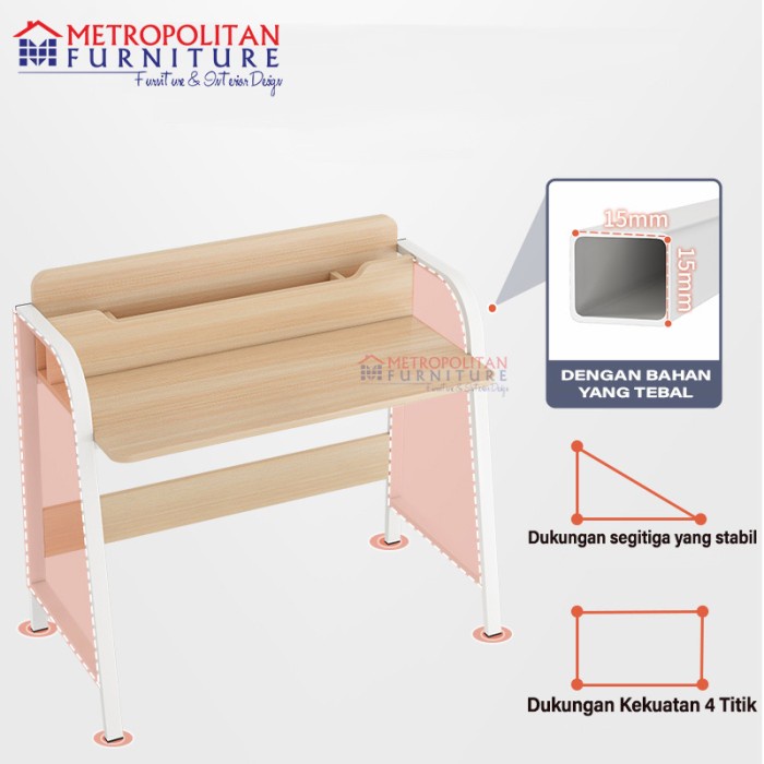 Meja Belajar Mee Do Komputer Minimalis Study Table Desk