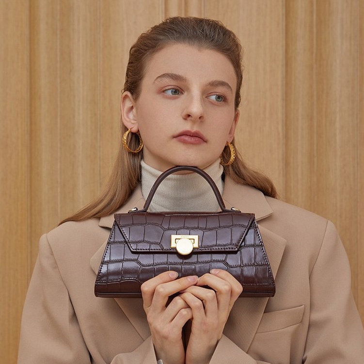 TAS WANITA PDB-953 CROC EFFECT TRAPEZE
